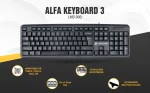 LAPCARE Alfa Keyboard 3 with Adjustable Kickstand, Capslock Indicator and 104 Keyboard Standard Key, USB - Image 3