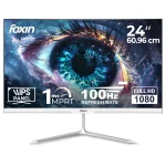 Foxin Elite 24-Inch Full HD IPS Monitor | 100Hz Refresh Rate | Frameless Design | Built-in Speakers